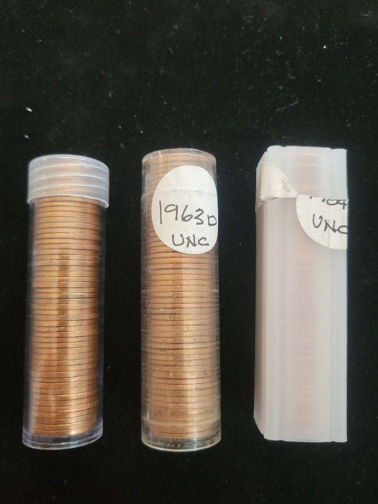 1960's Uncirculated Penny Rolls