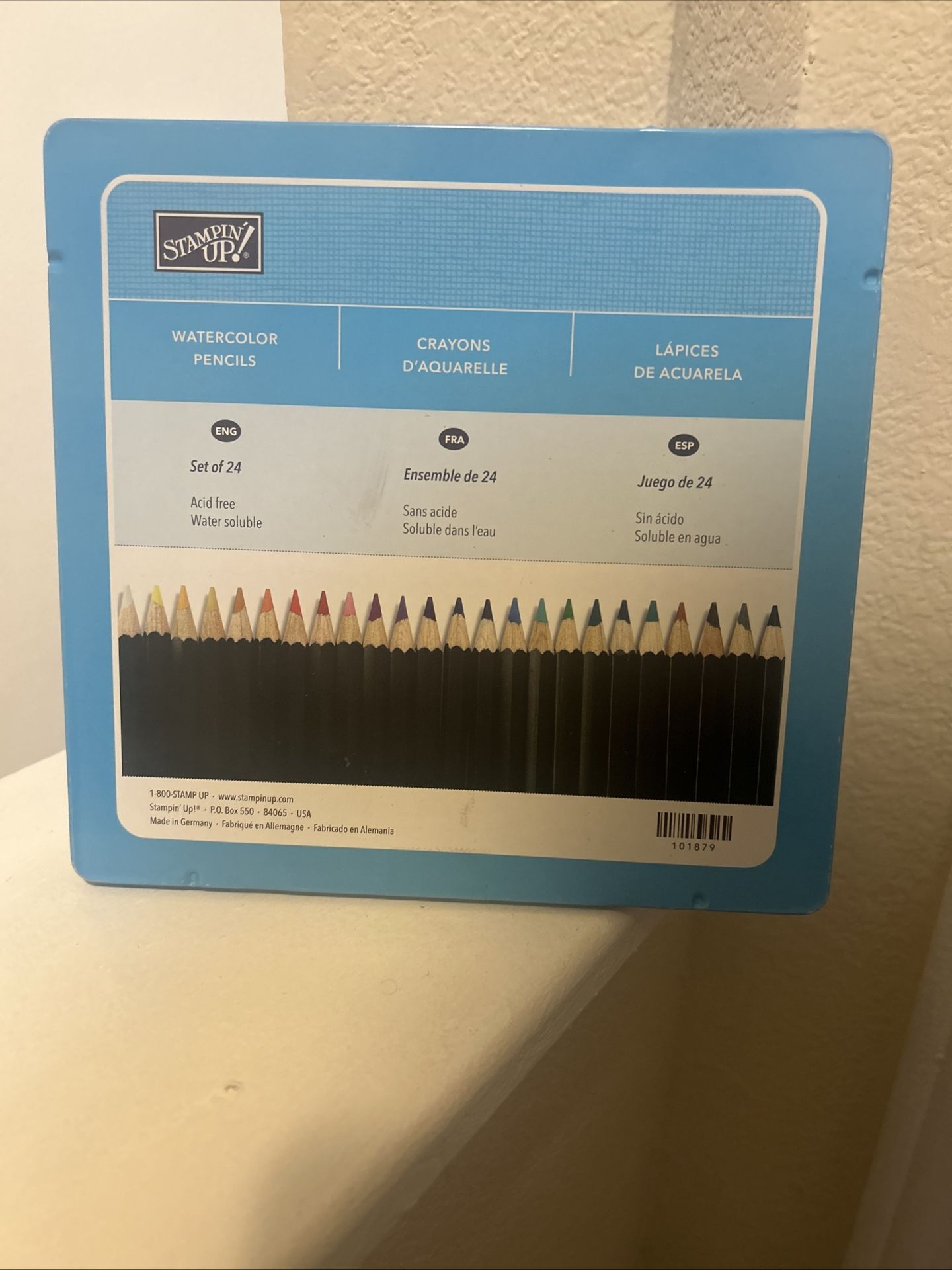 Stampin Up! Watercolor Colored Pencils Set of 24 Acid Free Water Soluble