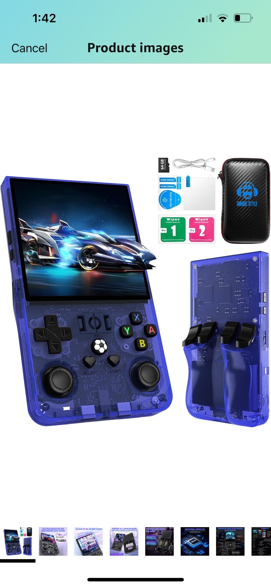 r36max handheld game console