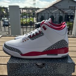  Nike Air Jordan 3 Cardinal Red 