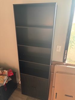 Black Tall Bookshelf