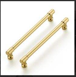 20 brushed gold cabinet pulls NEW