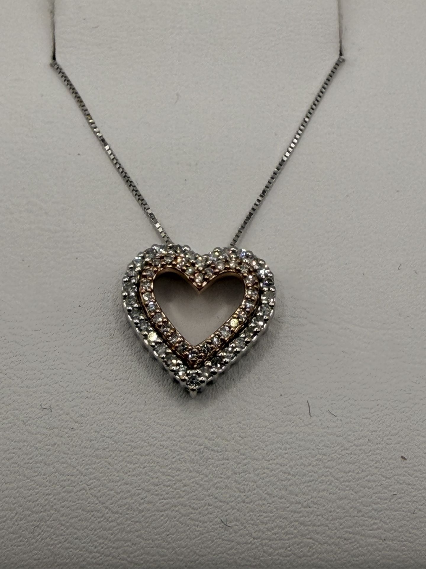 10k Diamond Heart Necklace