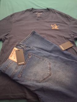 Men's jeans and t-shirt both for $65