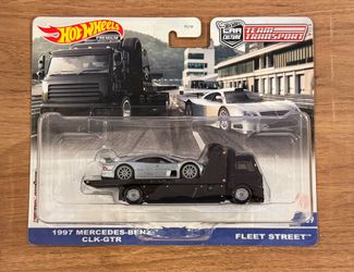 Hot Wheels Premium Team Transport 1997 Mercedes-Benz CLK-GTR & Fleet Street Brand New