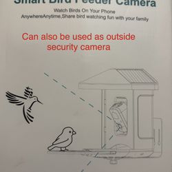 Bird Feeder Camera wi Motion Detection, Solar Powered, WiFi, 1080P HD 160 Degree