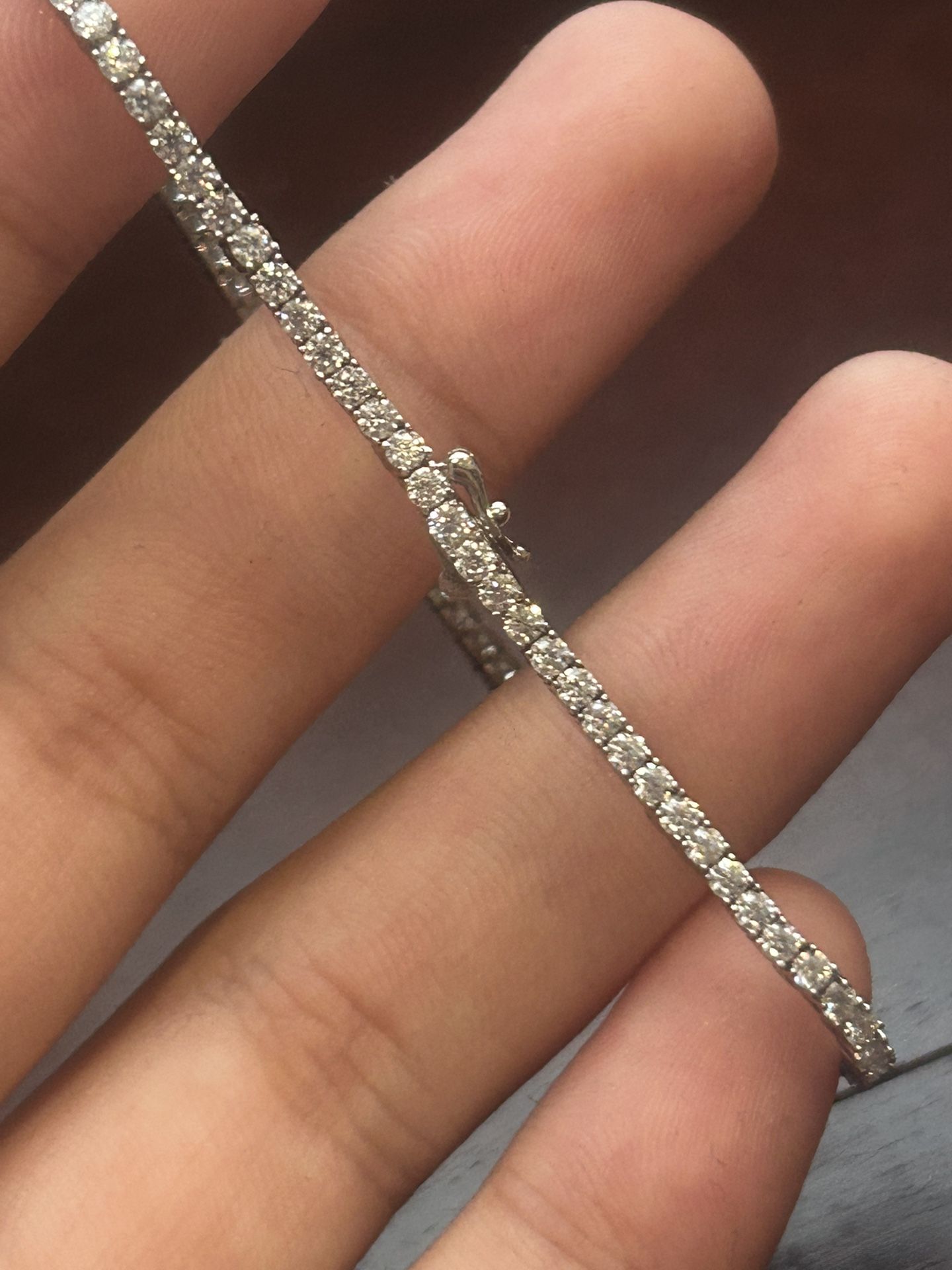 Moissanite tennis bracelet