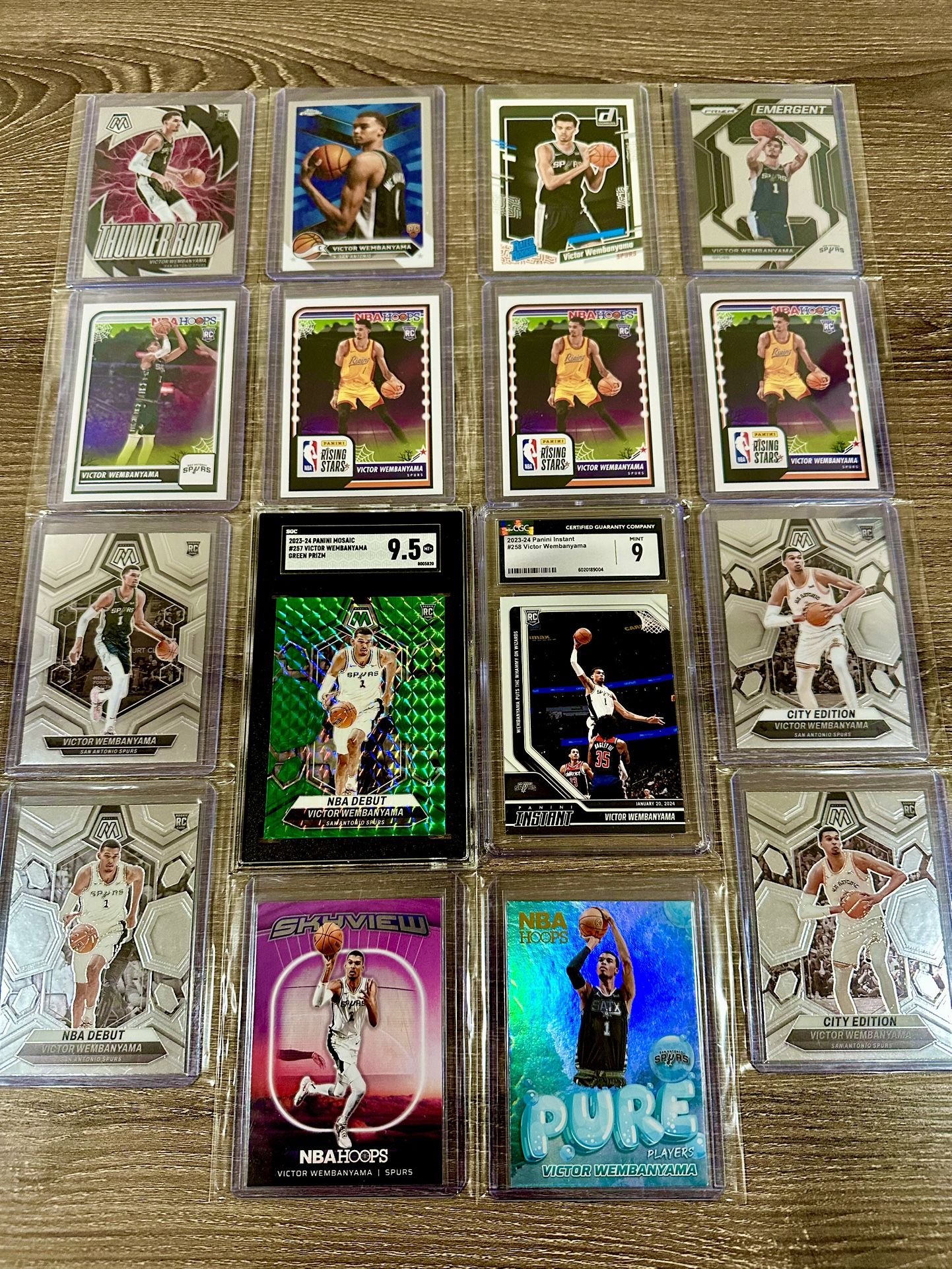 VICTOR WEMBANYAMA NBA CARD LOT