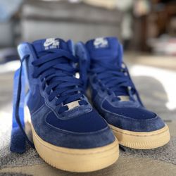 Nike Air Force 1 High Royal Blue Suede