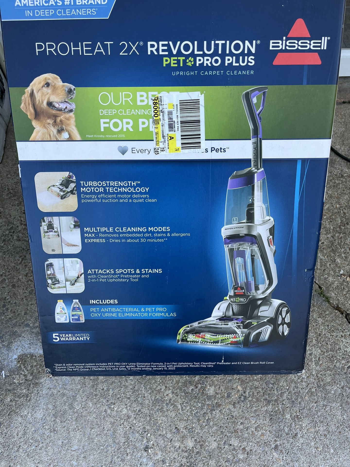 BISSELL PRO HEAT 2X REVOLUTIONARY  PET PRO CARPET CLEANER 