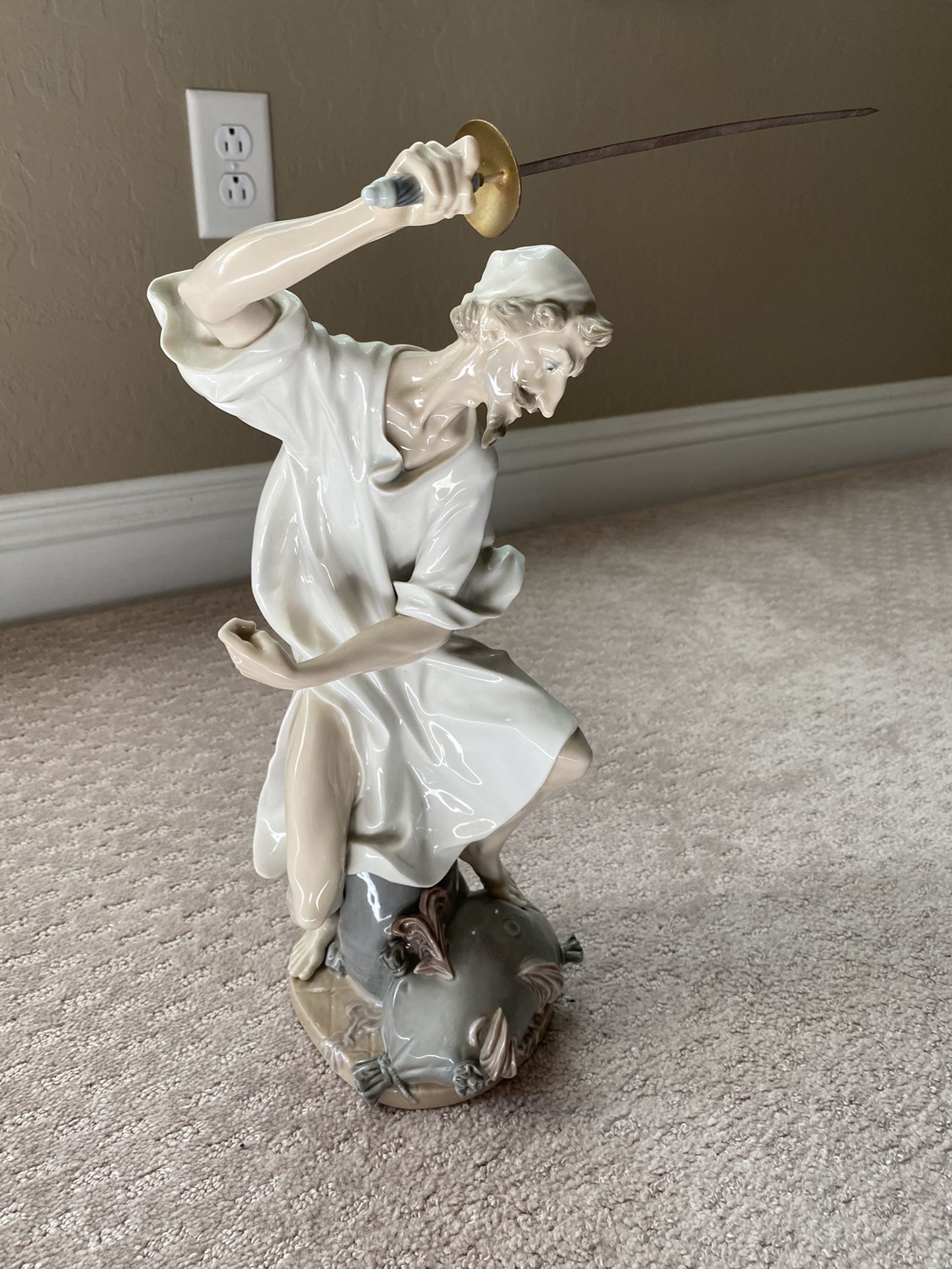 lladro “Wrath of Don Quixote” Porcelain Figurine.