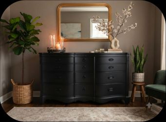 Vintage black dresser