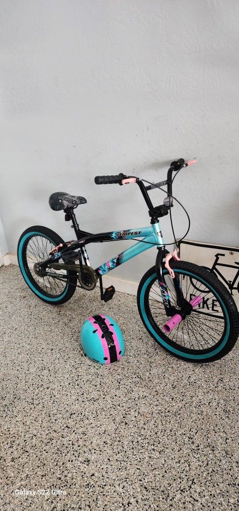 🔥🚲🔥Kent Bicycles 20" Girl's Tempest Bicycles, Black/Aqua(FREE HELMET)🔥🚲🔥