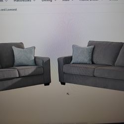 Sofa Y Loveseat Color Grey