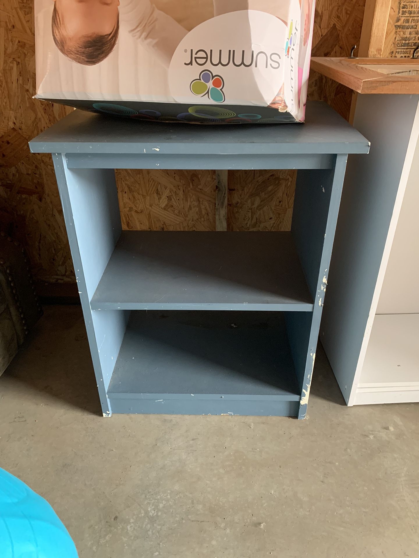 Blue Bookcase 