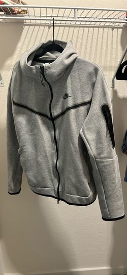 Gray And Black  Nike tech Zip Up