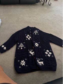 Winter themed cardigan