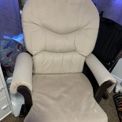 Glider Rocker With Foot Rest