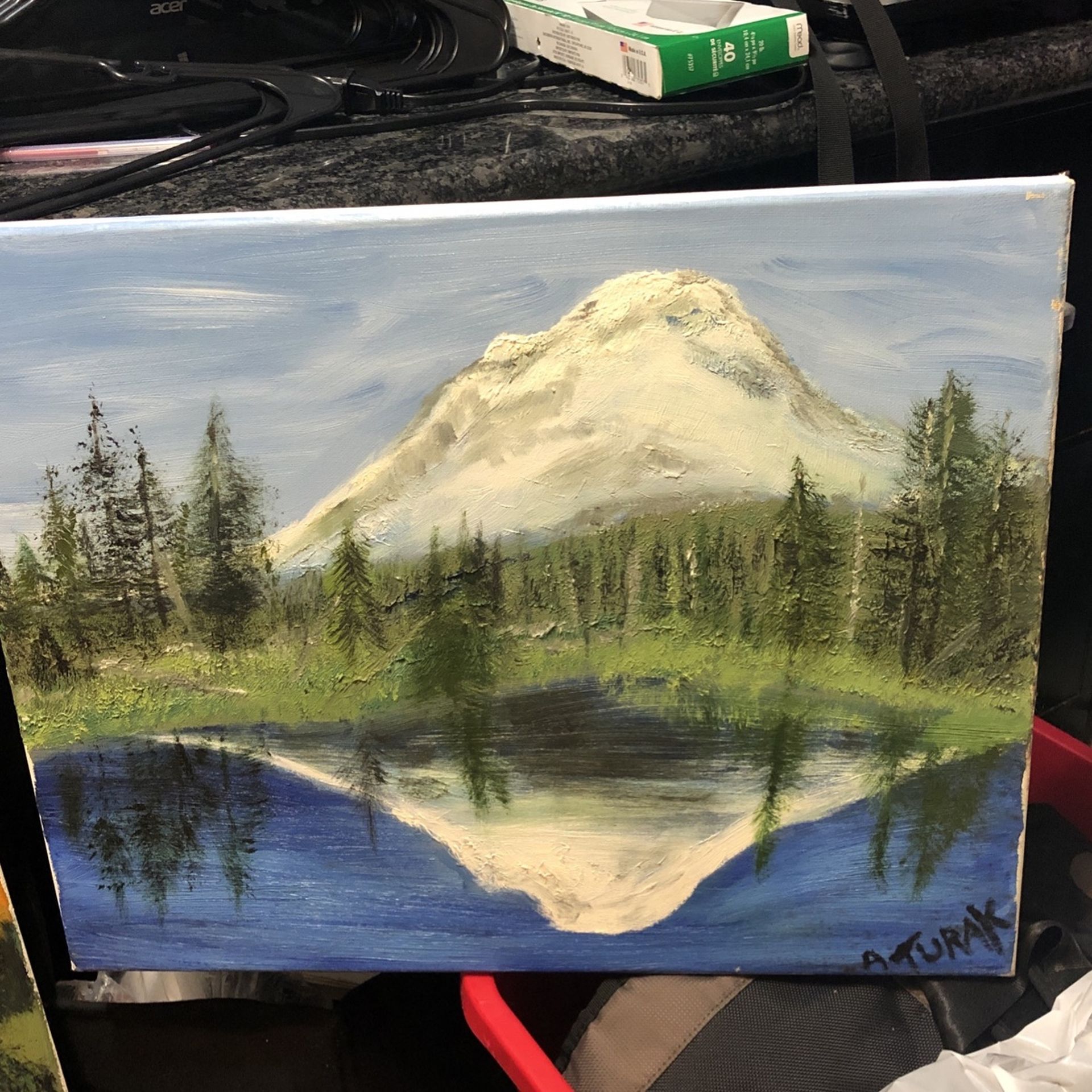 My Rainier Old Oil Painting