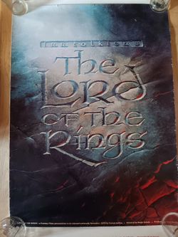 2 Lord Of The Rings Movie Posters Original 