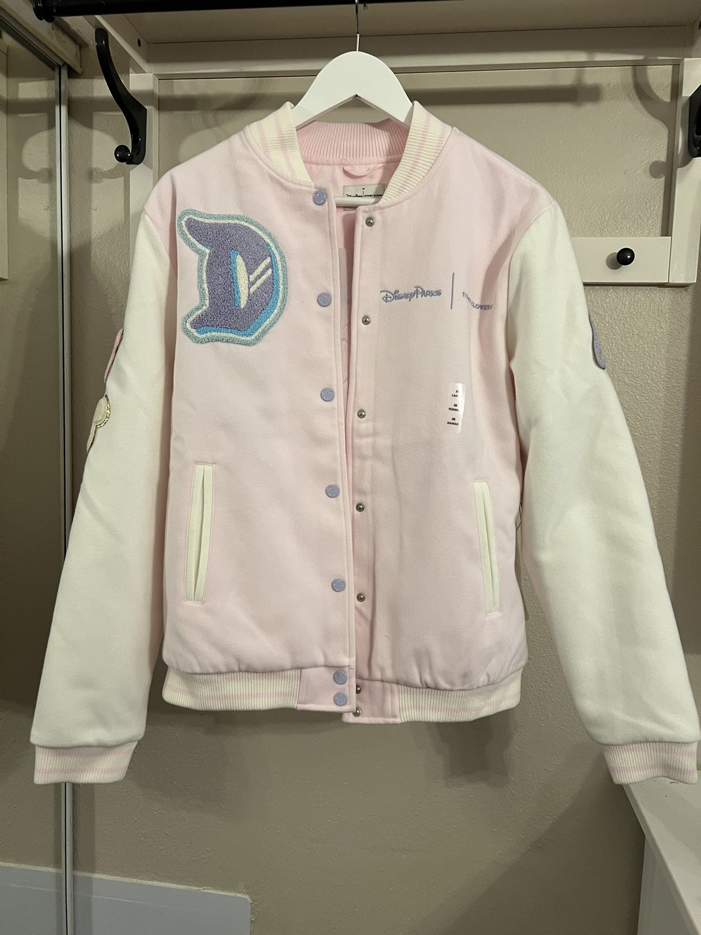 Stoney Clover Lane - 2024 Disneyland Pink Varsity Jacket (Medium)