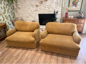 Golden Brown 360° swivel chairs