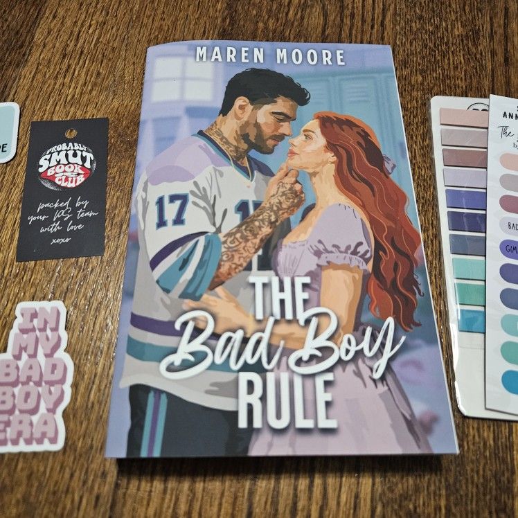 The bad boy rule by Maren Moore signed copy