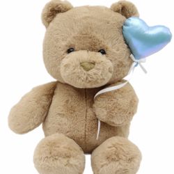 Adorable! Furry 💝🧸TEDDY BEAR🧸💝15in Plush with Heart Balloon   