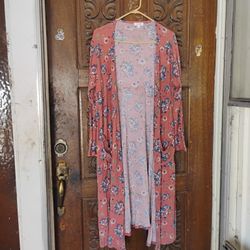 Lula Roe Long Ribbed Cardigan Women's Large