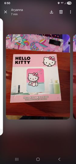 Hello Kitty mini fridge.