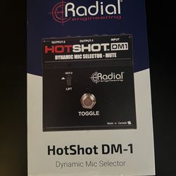 Radial Hotshot DM1 - 1 in 2 out microphe footswitch
