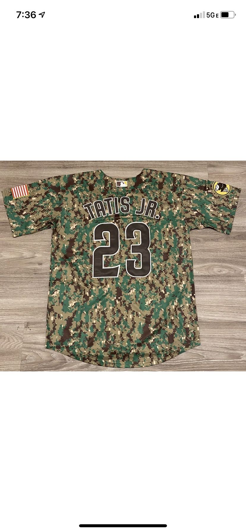 Fernando Tatis Jr. San Diego Padres Women's Player V-Neck T-Shirt - Camo