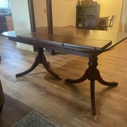 Drexel Dining Table And Pier One Chairs 