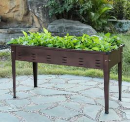 rugged rectangular steel planter  (2size available)