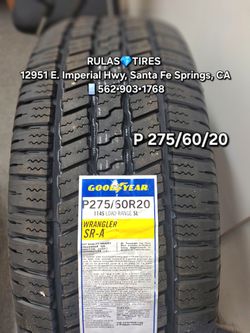 275/60/20 GOOD-YEAR WRANGLER SR-A 