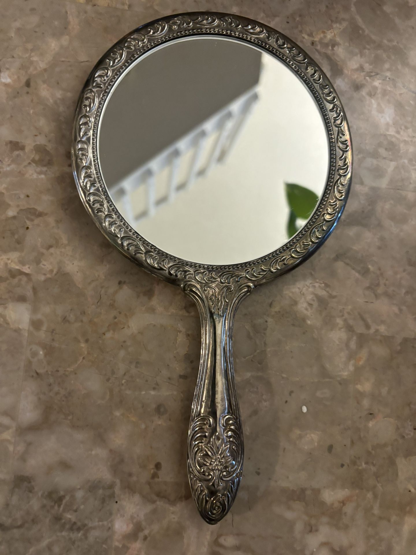 Silver Plated Vintage Mirror