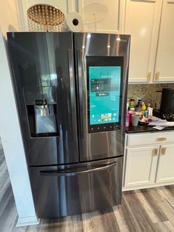 Samsung smart appliance set - fridge microwave and stove.  Entire Kitchen package