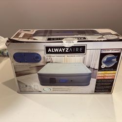 Alwayzaire air mattress queen size model 15506E brand new in the box was a gift never opened.  Makes for a great gift!   constant pressure, maximum co