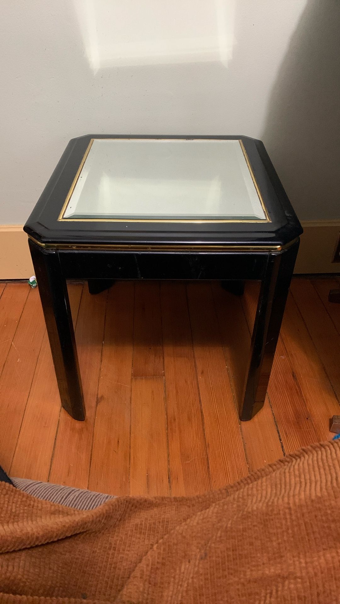 Mirror Topped Side Table