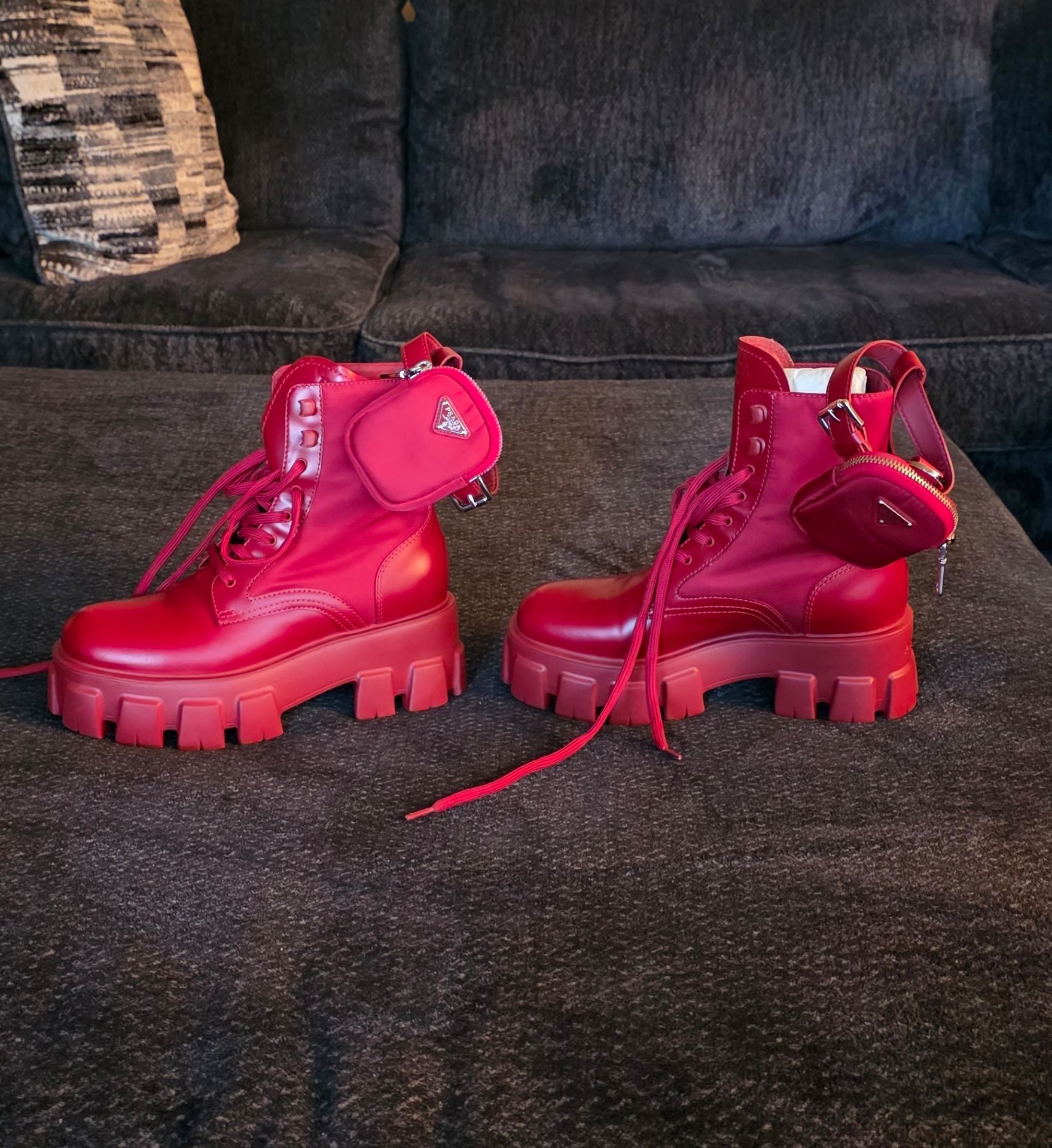 Red Prada Milano Boots