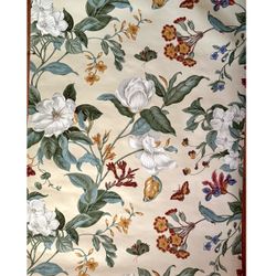 Vintage Waverly Wallpaper Botanical Butterfly Flower Vine Pattern 839-T-6223 ** price per roll
