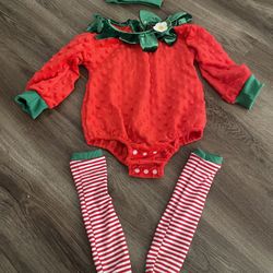 Baby Girl Strawberry Costume 