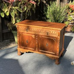 Gorgeous vintage Spanish Revival Buffet Cabinet by John Wilders furniture 
