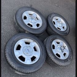 4 — 255/65r17 6x135 6x5.31 Stock F-150 Expedition Wheels Rims Good Tires!