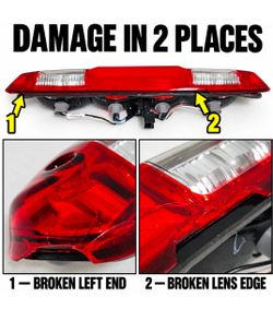 Genuine GM High Mount Stop and Cargo Lamp (contact info removed)0-SMALL BROKEN SECTION- READ