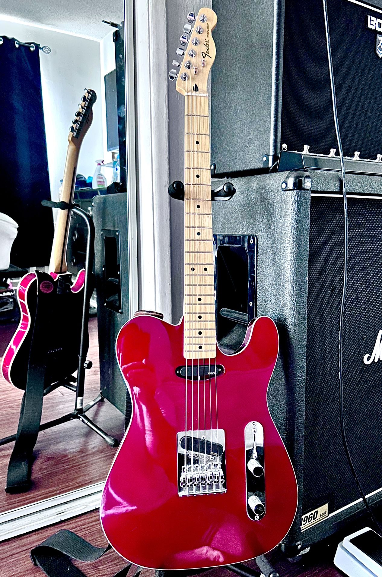 FENDER TELECASTER W/ EMG PICK UPS & BABICZ  BRIDGE