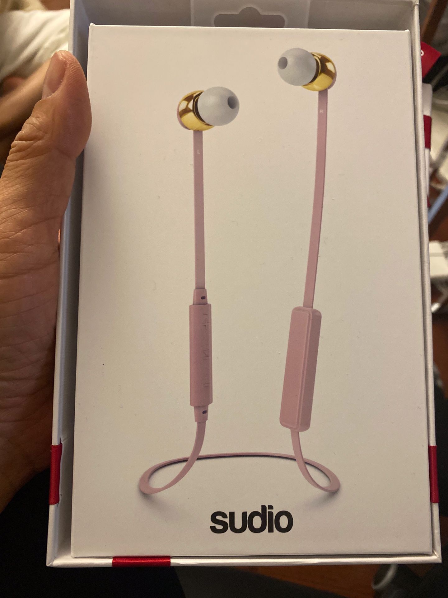 New Sudio Pink Bluetooth In-Ear Headphones with Mic