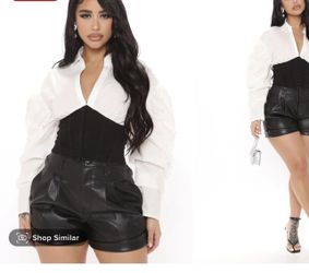 White/ Black Corset Top 