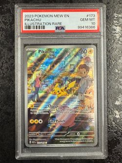 2023 POKÉMON MEW EN PIKACHU ILLUSTRATION RARE #173 - PSA 10