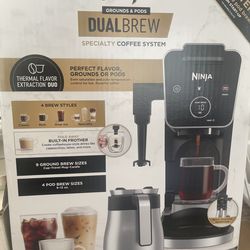 Ninja grounds and pods dual brew specialty coffee maker